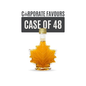 *CORPORATE GIFTS* 50ml Maple Leaf Glass Bottle - Case of 48